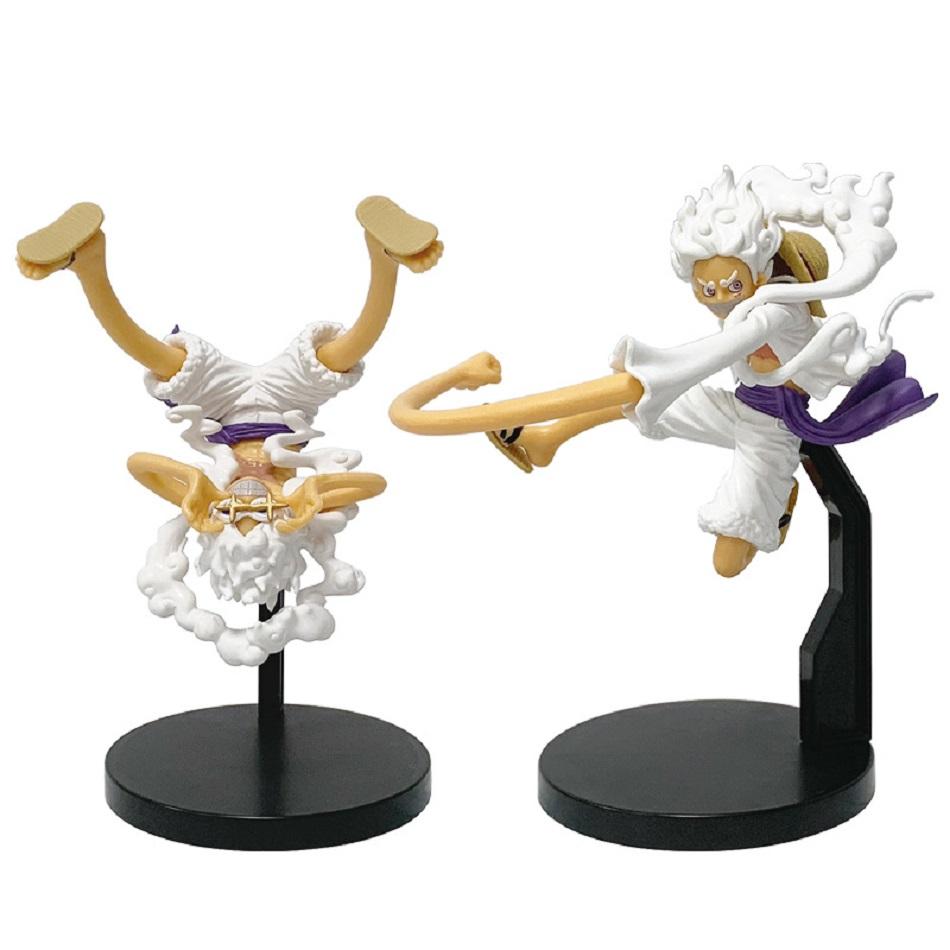 18CM/3pcs One Piece Anime Peripheral Figure Nika form Gear Five Monkey D Luffy Figures Doll Statue Pvc Model Toy Christmas Gifts