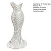 3D Printed Fishtail Dress Vase, Decorative Plastic Flower Vase, Flower Holder Container for Home Office Living Room Table Centerpiece