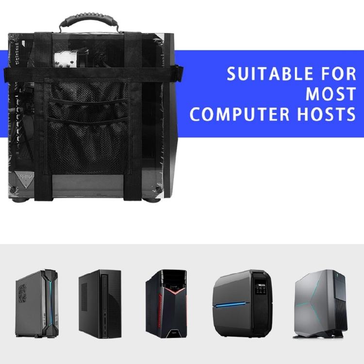 PC Tower Carrying Strap Office Equipment Carrying Adjustable Tower Harness Tear Resistant Oxford Fabric Pocket