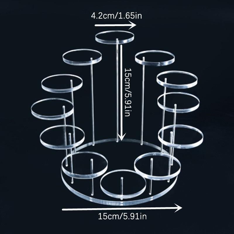 3/5/12 Tray Cupcake Stand Acrylic Display Stand For Jewelry/Cupcake Dessert Rack Wedding Birthday Party Suitable For Small Items