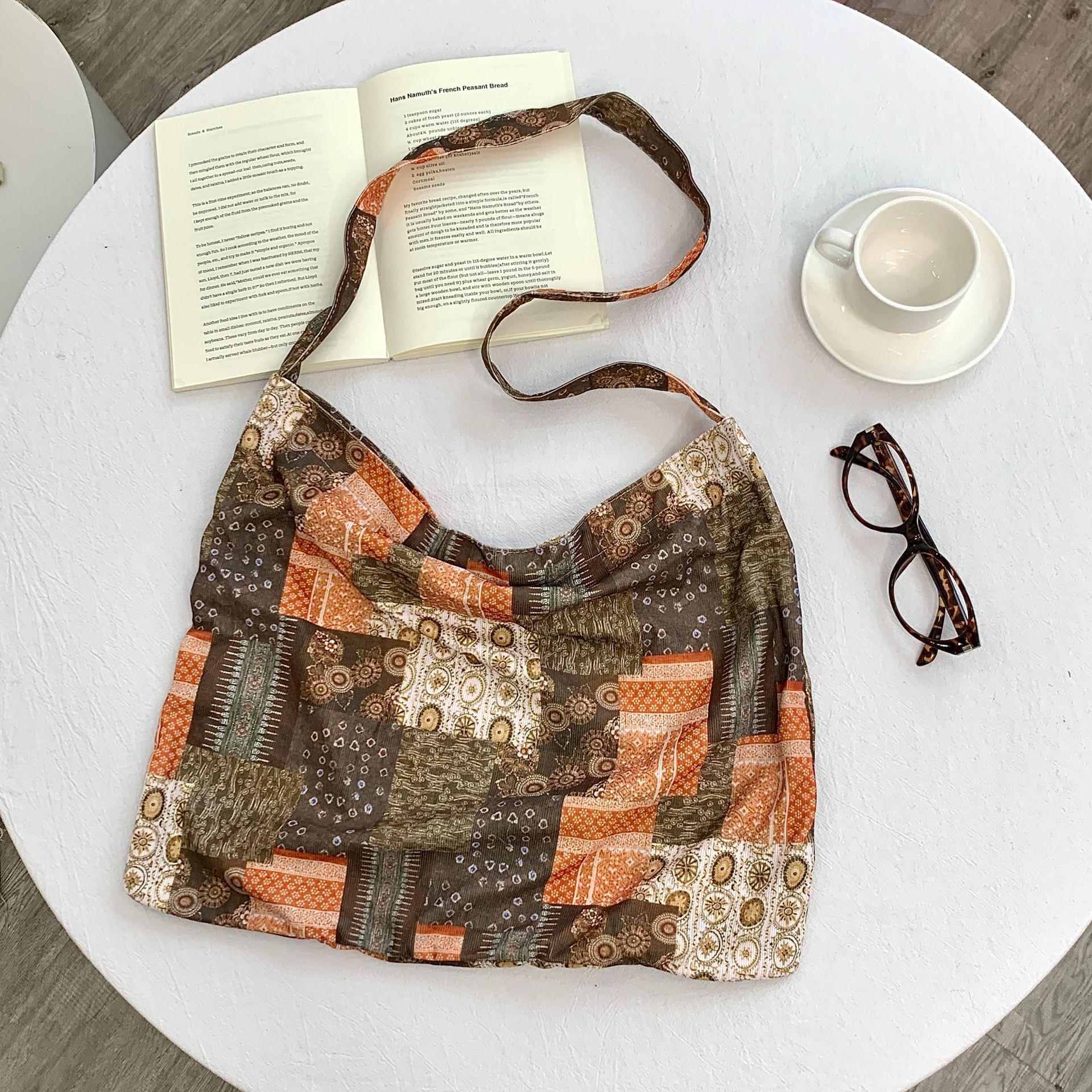 

Сумка-тоут из вельвета с леопардовым принтом и цветочным узором Дондэмун