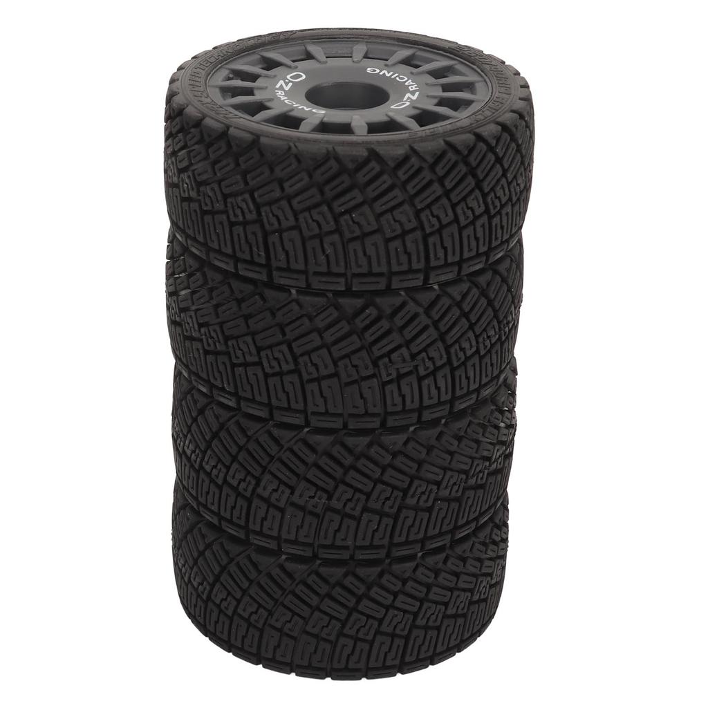 4 Pcs RC Car Tire Rubber Wheels High Wear Resistance Strong Cushioning 1Celsius10 RC On Road Tyres for