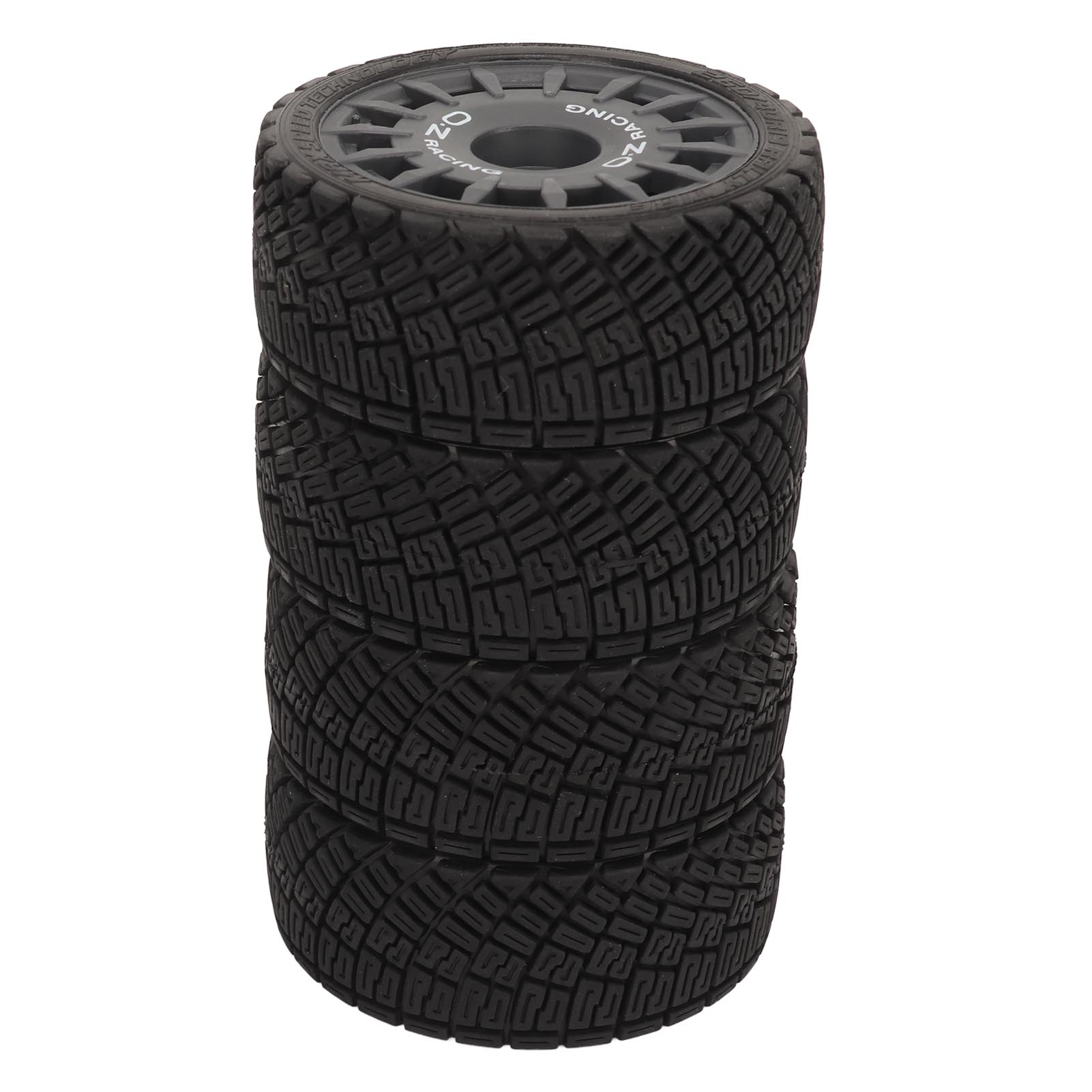 

4 Pcs RC Car Tire Rubber Wheels High Wr Resistance Strong Cushioning 1/10 RC On Road Tyres for