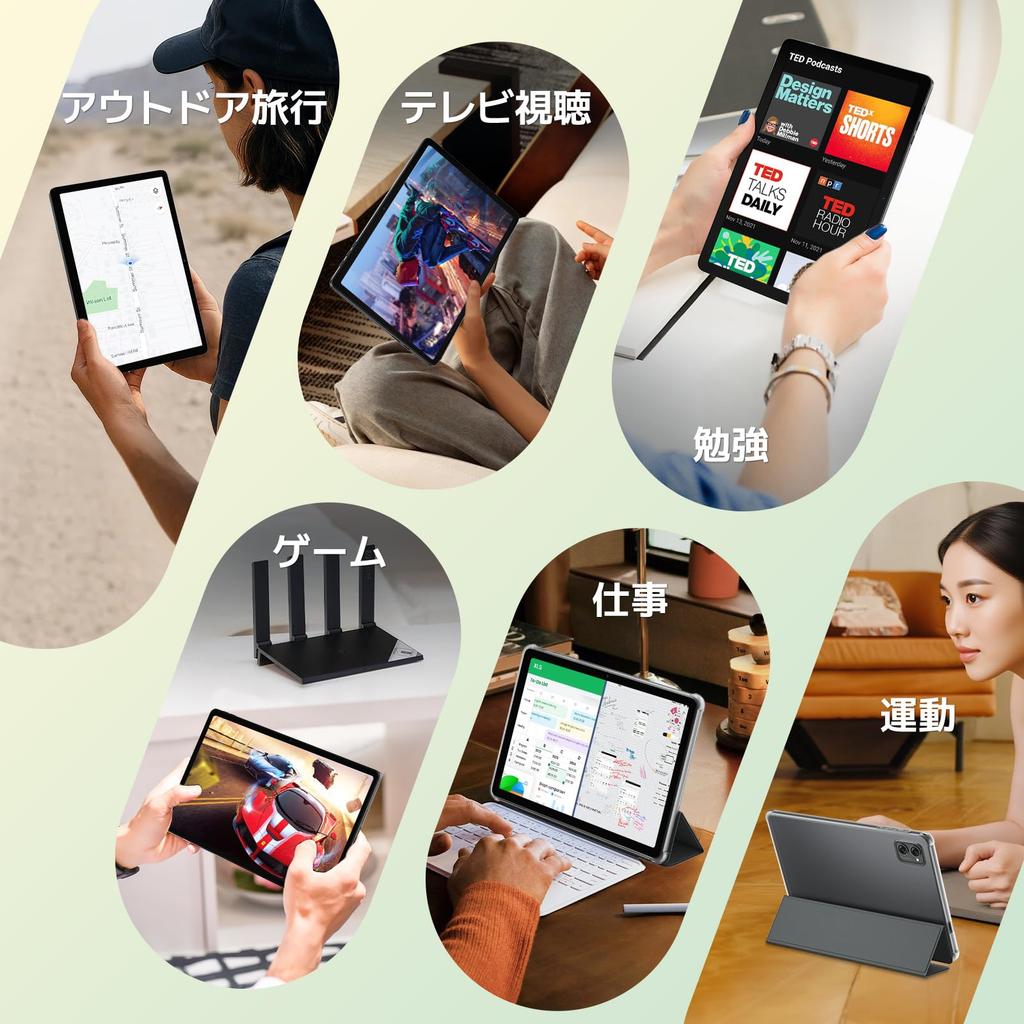 Tabwee T20 Android 15 Tablet PC with Android 15 Unisoc T606 Widevine L1 Face Wireless Split GMS 5G and Protective and Screen 10-inch Wi-Fi