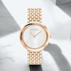 CALVIN KLEIN / watch quartz movement steel strap white dial women's watch 25200322