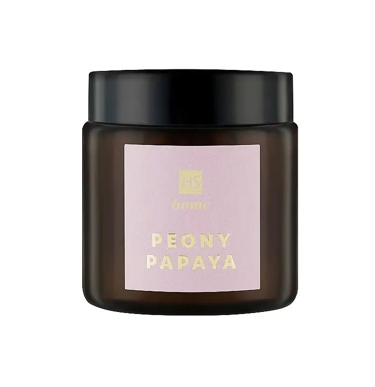 

Aroma candle in a glass with Peony-Papaya aroma HiSkin 100 ml