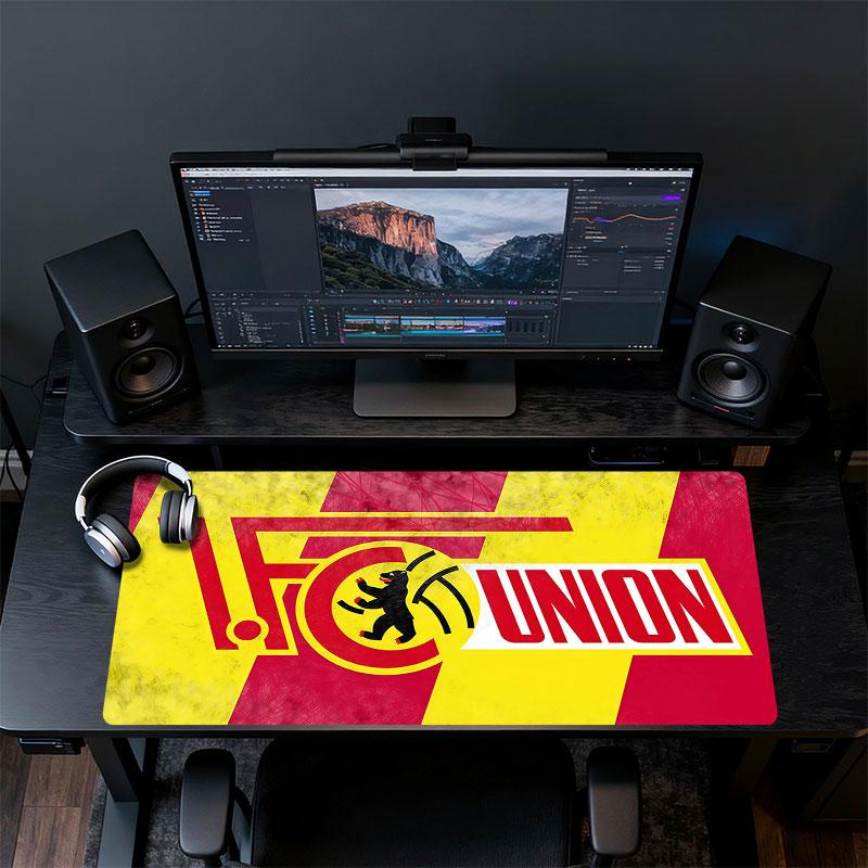 Union Berlin Mouse Pad, Large Gaming Desk Mat, Non-slip XXL Mousepad for Laptop & Tablet, Mini PC Playmat with Stitched Edges