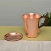 Tazza Moscow Mule in Rame Martellato da 350ml, Tazza da Birra, Tazza da Caffè in Rame Puro con Coperchio
