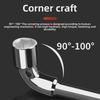 L-Shaped Hexagonal Double-Ended Socket Wrench with Perforated Elbow Design
