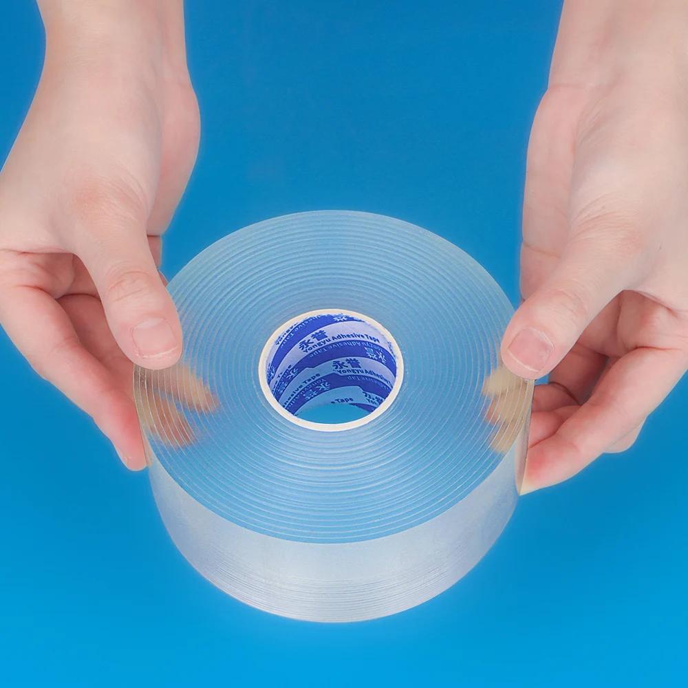 Strong Seamless Singlesided Nano Tape Transparent Washable Reusable Waterproof Tape Kitchen and Bathroom Products Tape