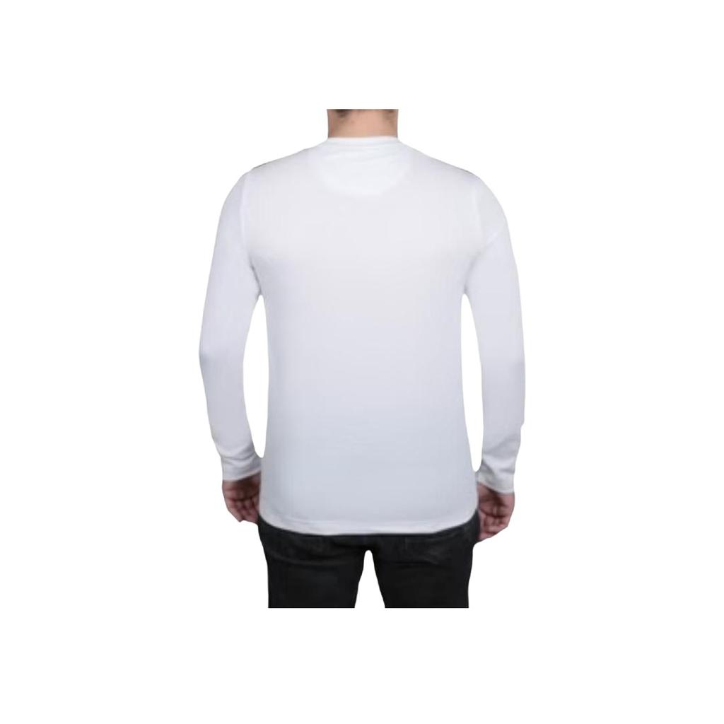 Tommy Hilfiger Solid Color Brand Logo Pattern Side Round Neck Long Sleeve T-Shirt Men tops 09T4087-100