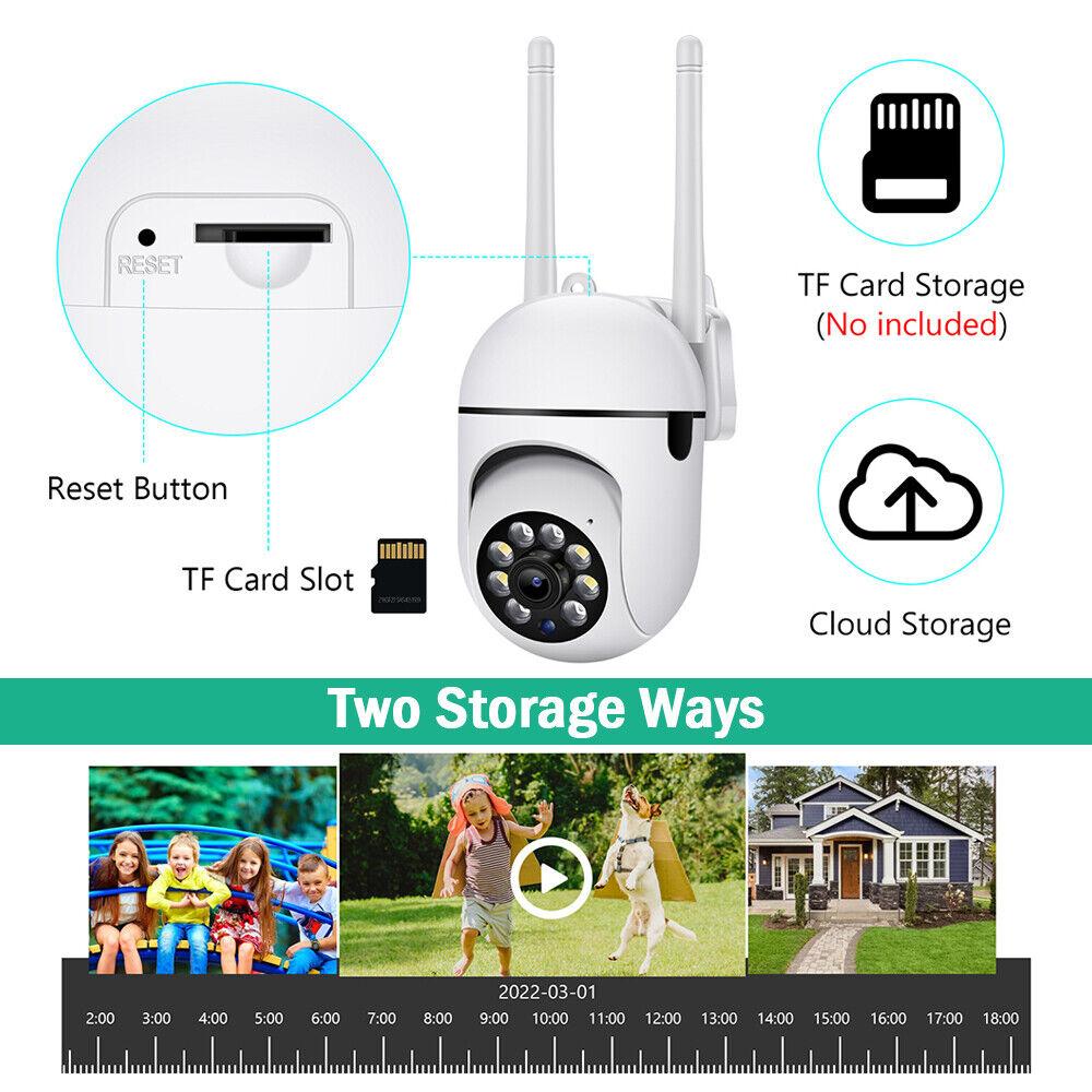 5Ghz&2.4Ghz WiFi Surveillance True 300W 3MP Security Camera 8 LEDS 4X Digital Zoom Automatic Human Tracking Wireless IP Cam Full Color EU CCTV Camera