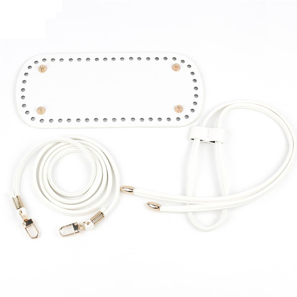 3 Packs Set PU Leather Bag Bottom DIY Purse Making Accessories Knitting Crochet Bags DIY Crochet Bucket Bag
