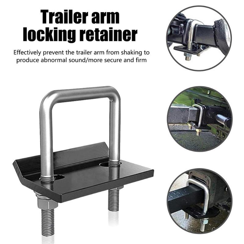 Heavy Duty Hitch Tightener Universal U-Bolt Anti-Rattle Stabilizer Lock for Trailer Truck Racks Wobble Carrier Clamp