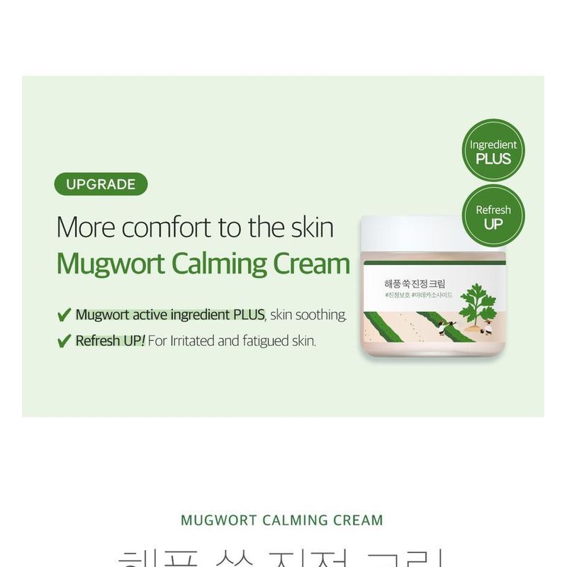 ROUND LAB - Mugwort Calming Cream