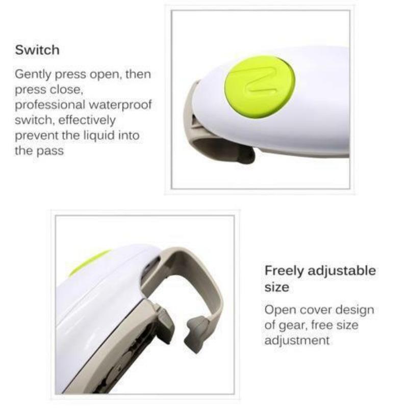 1 peça Abridor de Frascos Elétrico para Idosos, Abre Frascos de Qualquer Tamanho Fácil Abridor de Frascos Automático para Mãos Fracas, Utensílios de Cozinha Sem Esforço para Idosos e Artrite