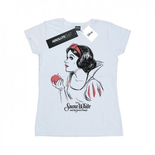 Disney Womens/Ladies Snow White Apple Sketch Cotton T-Shirt