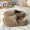 Baotou Girl 2025 Spring New Thick-bottomed Muffin Casual Fashion Lazy One Pedal Half Slippers