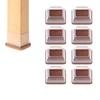 8 Pack Silicone Chair Leg Covers for Hardwood Floors – Easy To Move & Quiet