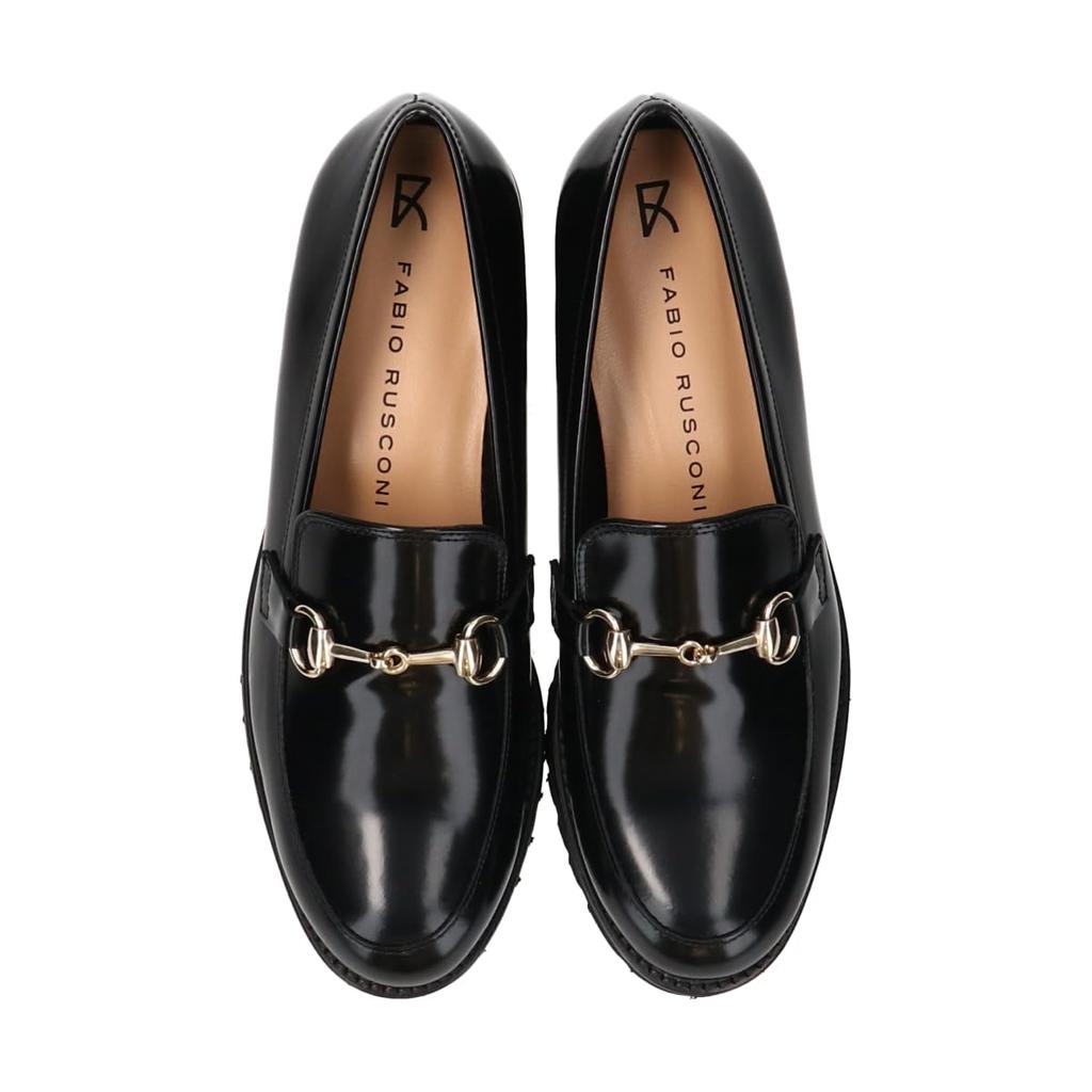 Fabio Rusconi EVA Tank Sole Size F31607 Women's Loafers, 22.5cm, Black,