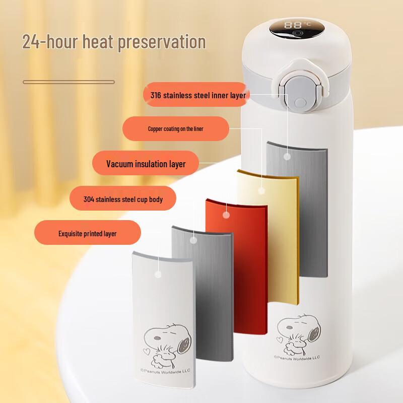 Snoopy Children's Smart Insulated Water Bottle