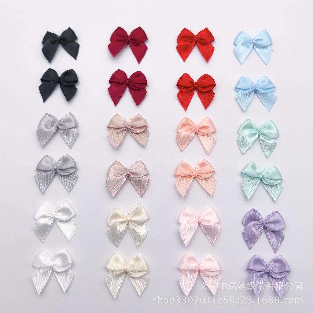 Bekleidungszubehör DIY Handgemacht Fadengebundenes Band Wickeln Mini Kleine Schleife Unterwäschezubehör