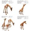 Animal Zoo Pvc Miniature Giraffe Family Static Model Set For Collectors And Kids
