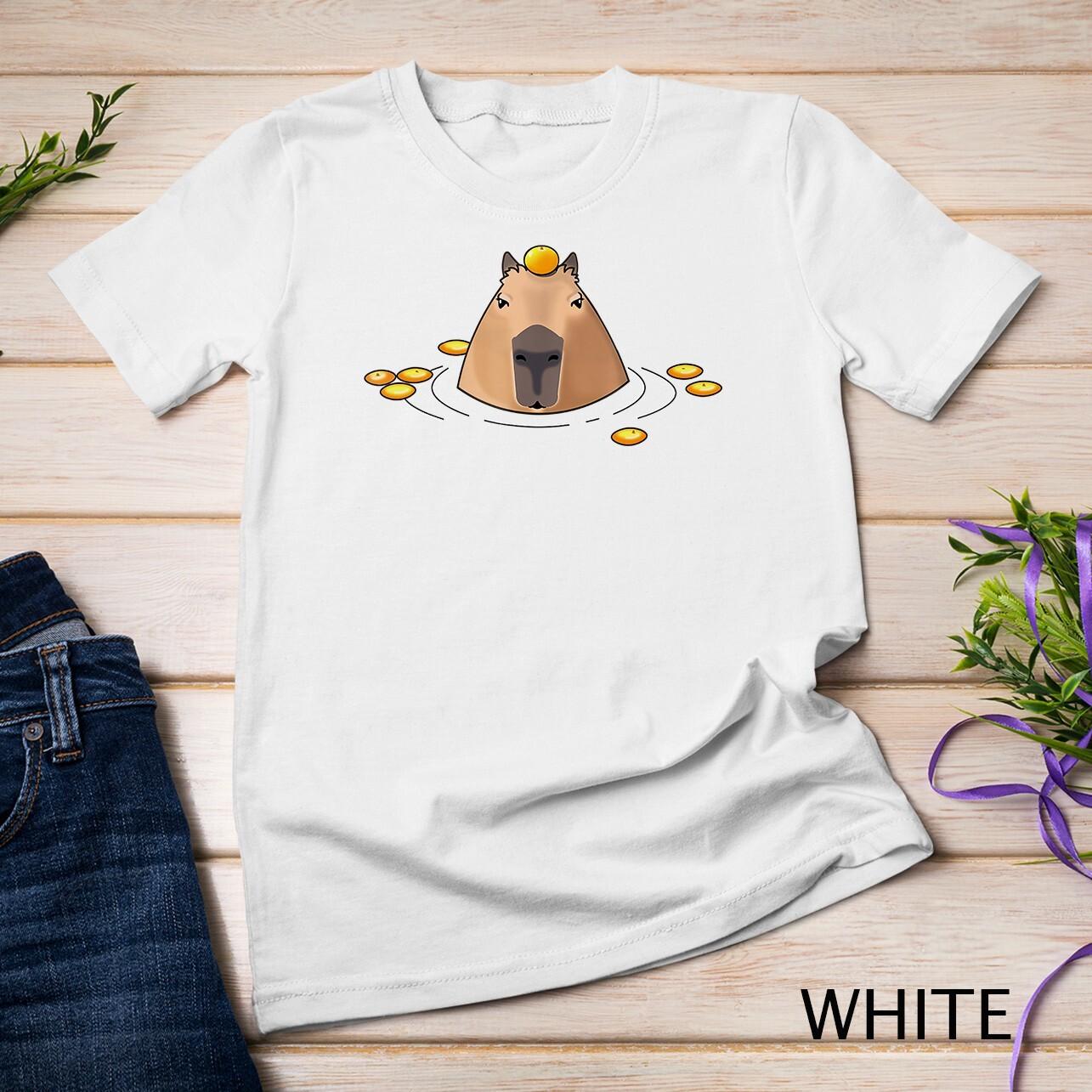 Capybara Relax in Water - Cute Funny T-Shirt Mens Womens Tees Top Unisex T-Shirt Mens Womens Tees Top 3XL
