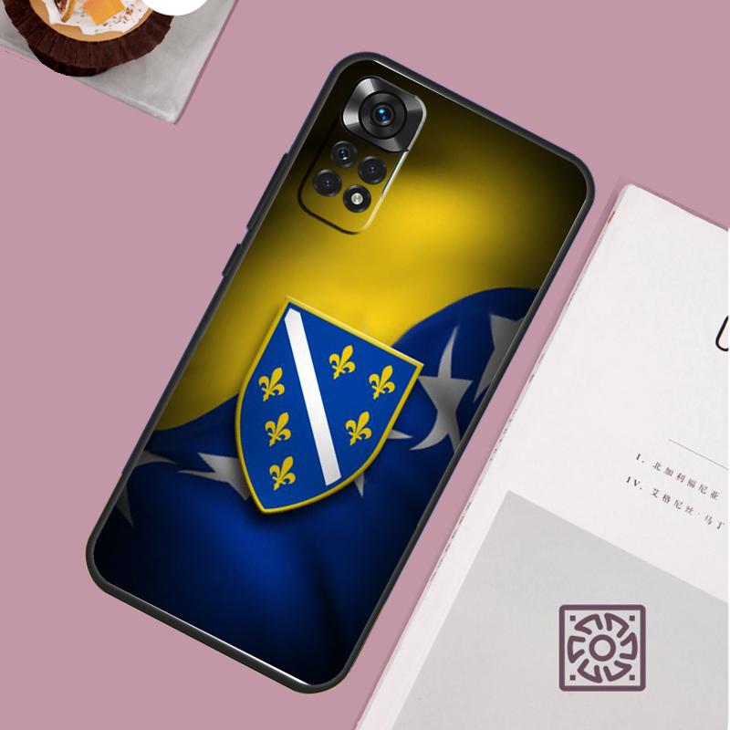 Bosnia and Herzegovina Flag Phone Case For Redmi Note 13 Pro 12 11 10 9 8 Pro 9S 10S 11S 12S 10A 9C 10C 12C 13C Cover
