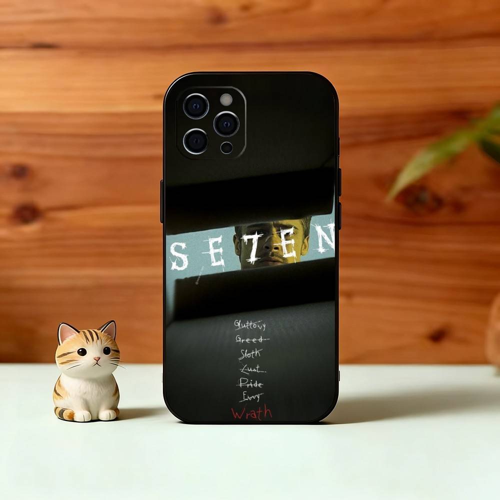 S-Seven Phone Case For iPhone 17, 16,15,14,13,12,11 Plus,Pro Max, Others Soft Black Cover