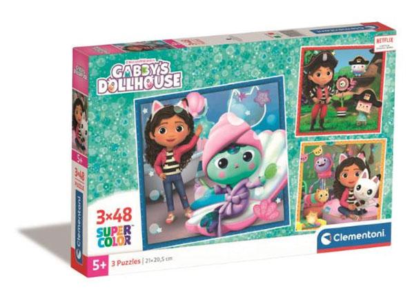 3x48 Piece Puzzle. Super Colorful. Gabi's Cat House 253005