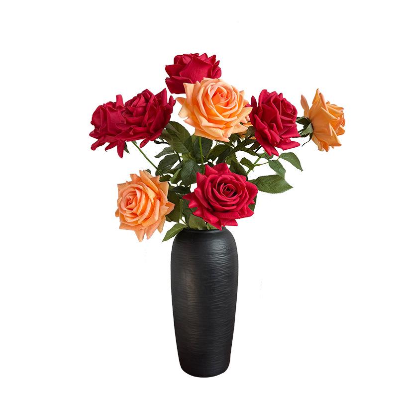 Luxury Realistic Touch Rose: Artificial Flower for Wedding, Living Room, or Dining Table Decor.