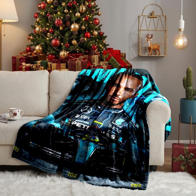 Lewis Racing Legacy Blanket Lightweight Ideal Bedding Blanket Perfect for Travel, Camping, Living Rooms, Offices, Sofas, Fan Christmas gift