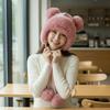 Winter Hat Female Cute Antlers Hairball Ear Protectors Plush Hat Christmas Thickened Northeast Lei Feng Hat Cycling Hat