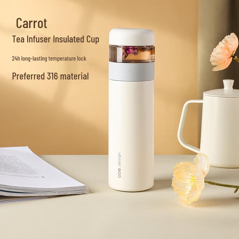 CaROTE 316 Stainless Steel Tea Infuser Thermos Bottle