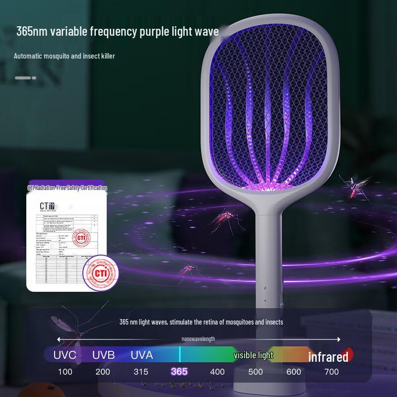 Geometric Horse Electric Mosquito Swatter with UV Trap & Large Base