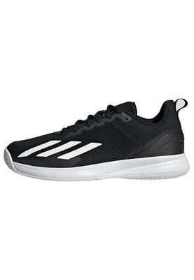 Adidas Court Flash Speed Tennis LSG09 Tennis Core Silver Size Cm Men's Shoes, Black/Footwear White/Matte (IG9537), 25.5
