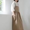 Cotton Kitchen Apron Adjustable Straps Gardening Work Uniform Korean Style Apron  Baking