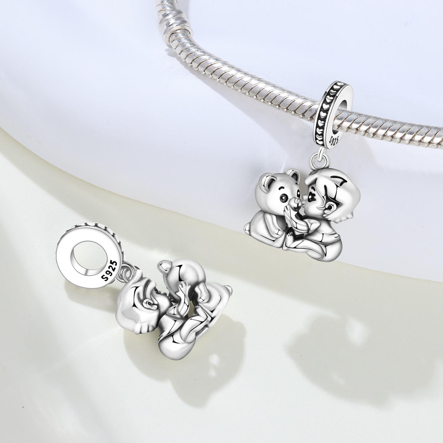 

Copper Boy And Star Bear Doctor Guarding Chain Charms Beads Pendant For Original Bracelet Woman Girl Jewelry