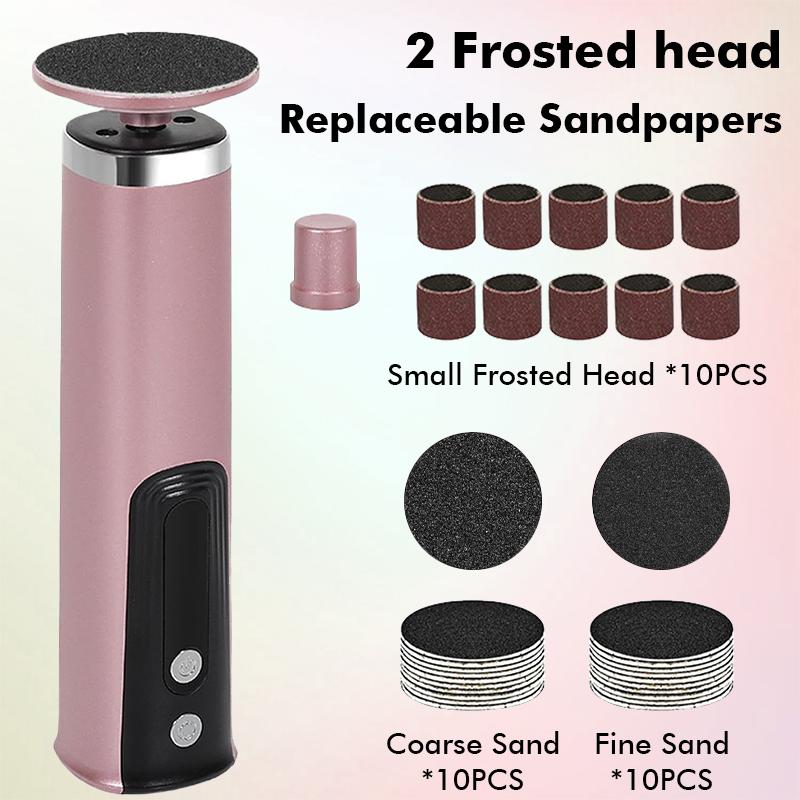 Wireless Electric Foot Callus Remover Machine Rechargeable Pedicure Tool for Dead Skin And Cuticle Removal Replacement Sandpaper
