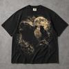 Vintage Howling Black Cat Halloween Comfort Tee