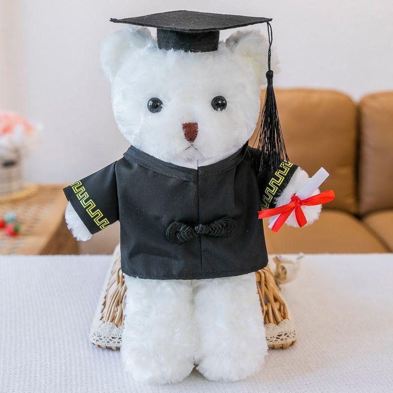 Bachelor's Suit Master's Doctoral Bear Plush Toy Graduation Bear Doll Printing Rag Doll Graduation Gift