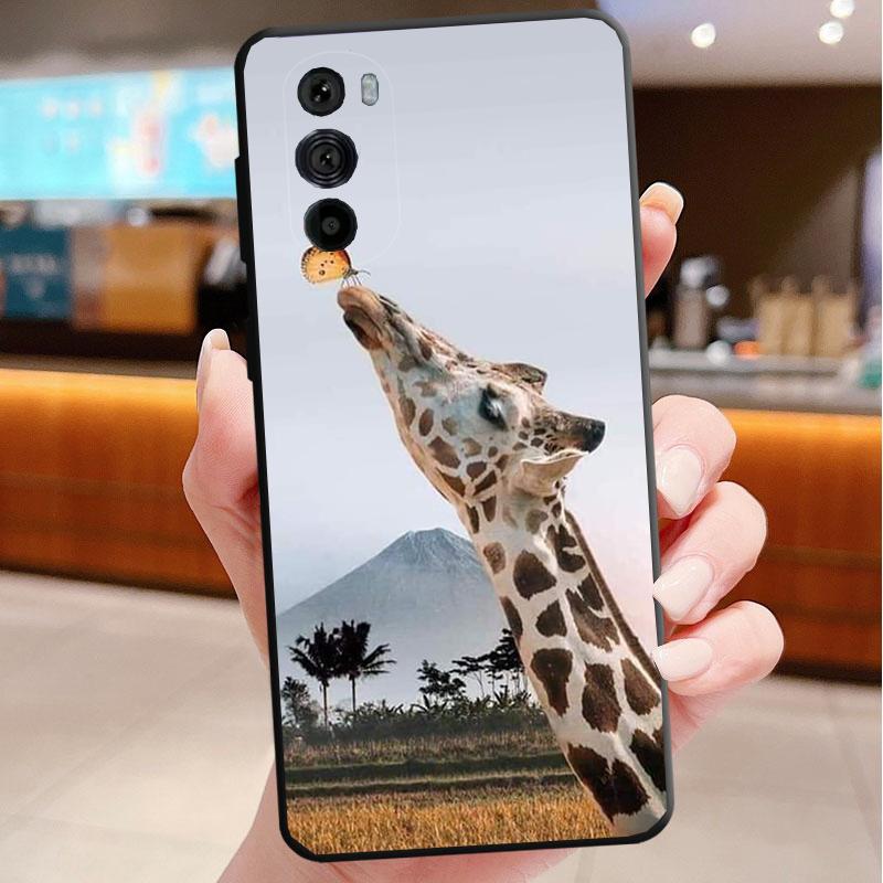 Phone Case For Motorola Edge 60 50 40 Pro 60 50 40 30 Ultra Neo Fusion Moto G Stylus G Giraffe Animal