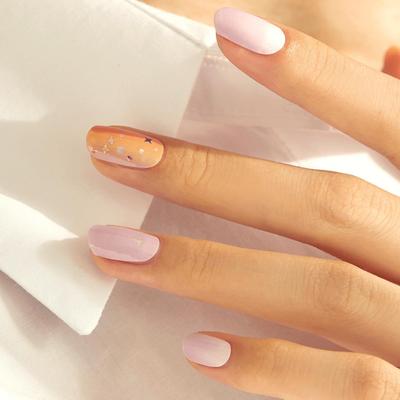 Pastell Nagelstreifen 24 Stück | Selbstklebende Sticker-Spitzen, Zartrosa- & Lavendeltöne, Schnelle 5-Minuten-Maniküre