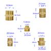 Brass 1“ 3/4“ To 1/2“ To 1/4“ Male Thread Connector Elbow Repair Copper Fittings Reducing Connector Hose Repair 1Pcs
