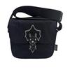 Stilvolle Trapstar Unisex Schulter-Crossbody-Tasche mit reflektierender schwarzer Farbe, perfekt für lässiges Reisen und Charaktere)