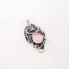 Pink Cat's Eye Gemstone 925 Sterling Silver Jewelry Handmade Prong Set Pendant CP-9-44