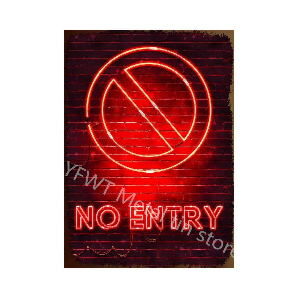 Vintage Colorful Neon Toilet Sign Sexy Woman Plaque Vintage Tin Sign Retro Metal Sign Decorative Plaque Wall Decor