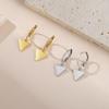 Golden Pendant Hoop Earrings with Heart Hexagon Snake Cross Butterfly Flower Bird Jewelry Gift