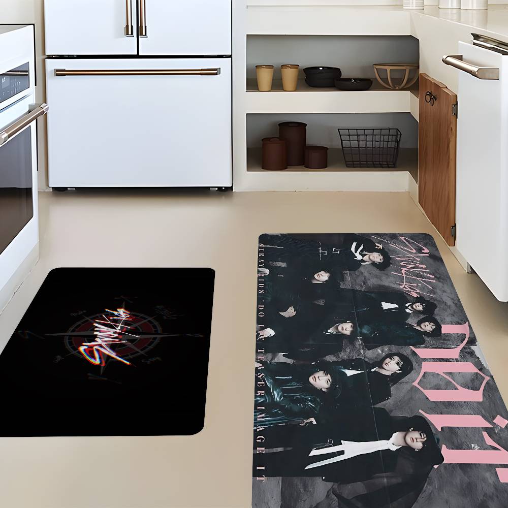 Hot KPOP S-Stray K-Kids Floor Mat INS Style Soft Bedroom Floor House Laundry Room Mat Anti-skid Household Carpets